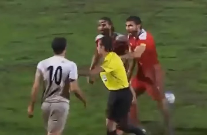 شجار بين لاعبي إيران وسوريا في تصفيات كأس العالم (فيديو)