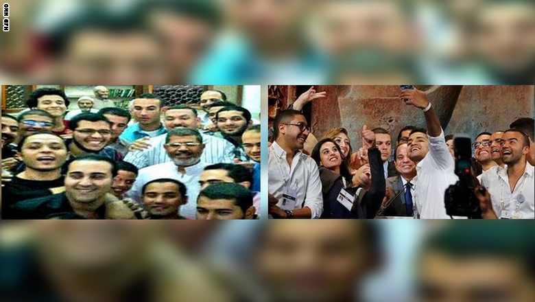 مصر: الإخوان يقارنون بين «سيلفي» السيسي بمؤتمر شرم الشيخ و «سيلفي» مرسي بمسجد