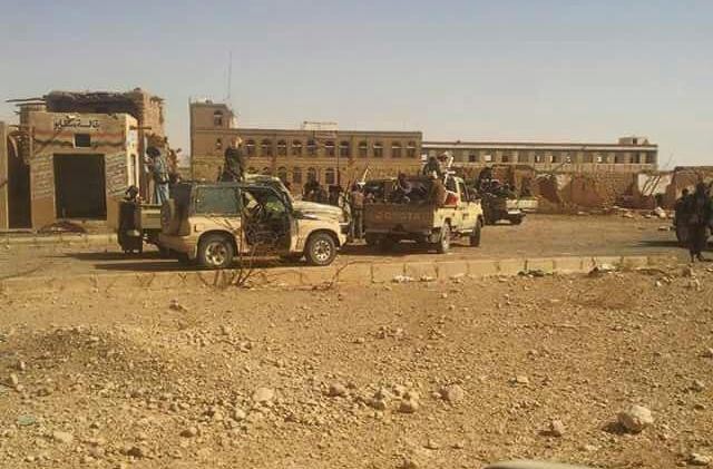 مبنى محافظة الجوف بعد السيطرة عليه ودحر الانقلابيين من قبل الجيش