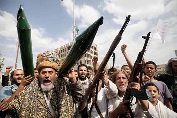 متظاهرون حوثيون في صنعاء - أرشيف