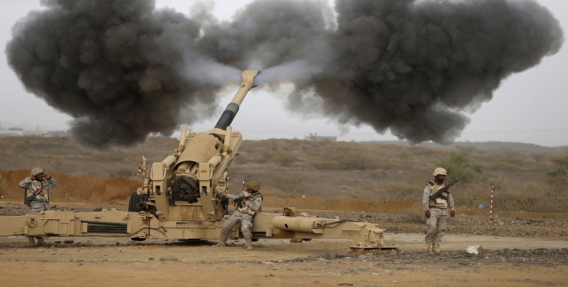 القوات العربية تدمر منصات لإطلاق صواريخ الكاتيوشا قرب الحدود السعودية شمال اليمن