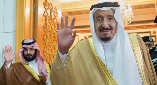 الملك سلمان بن عبدالعزيز ونجله ولي العهد الأمير محمد بن سلمان