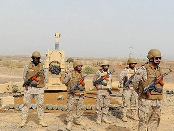الجيش السعودي على الحدود الجنوبية للمملكة - ارشيف