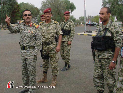قائد الحرس الجمهوري السابق أحمد علي عبدالله صالح في مقر قيادة ال