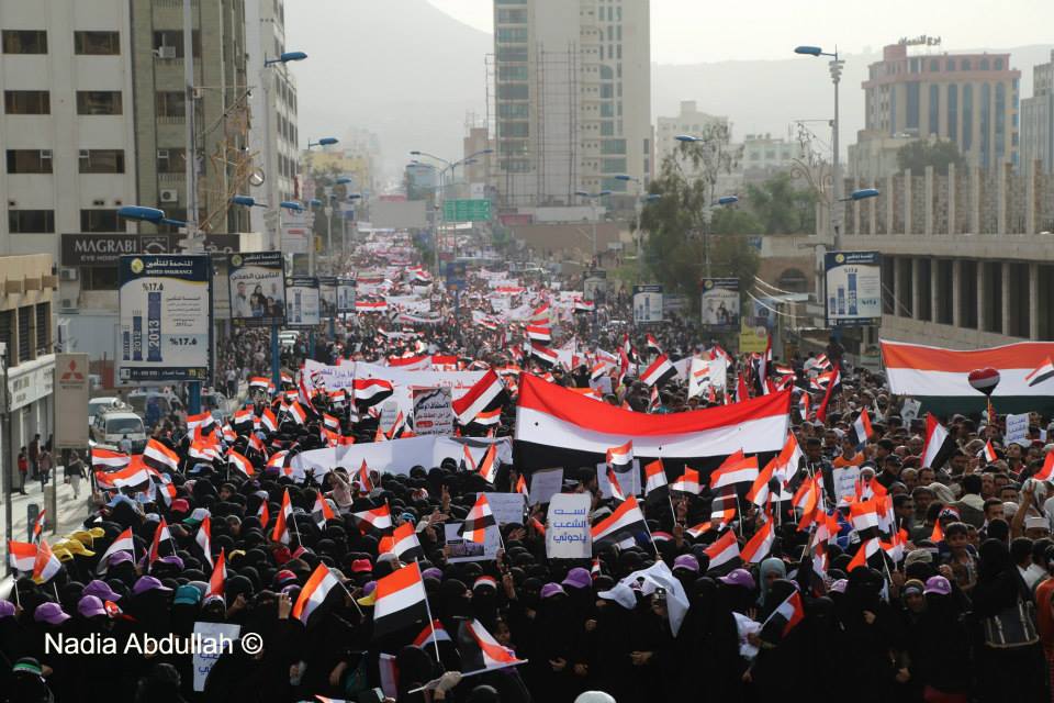 بعد فشل مفاوضات الحوثي والسلطة هل سيستجيب هادي لمسيرة الاصطفاف الوطني  الغير مسبوقة  ..