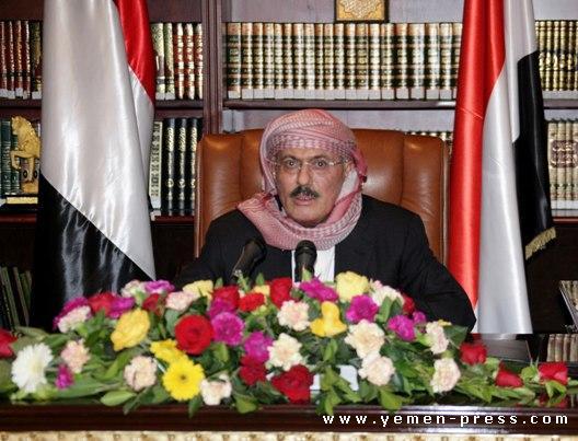 علي عبدالله صالح في أول ظهور علني له بعد عودته من الرياض