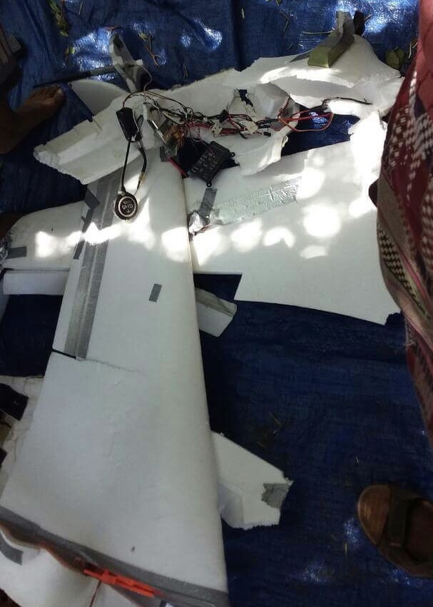 الجيش الوطني يسقط طائرة استطلاع تابعة للحوثيين في محافظة الجوف