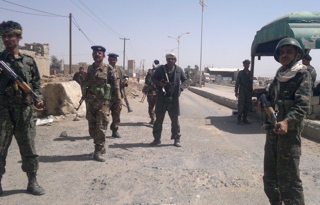 نقطة أمنية تابعة لقوات الأمن الخاصة - شمال العاصمة صنعاء