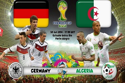 مونديال البرازيل 2014: الجزائر تواجه ألمانيا في مباراة تاريخية