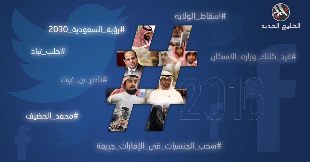 «الرؤية» و«سحب الجنسيات» و«القرني» و«حلب» أبرز حملات «تويتر» الخليج في 2016